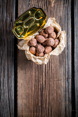Sweet chocolate balls