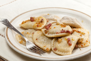 Homemade dumplings.