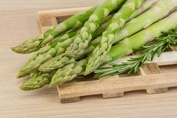 Raw asparagus