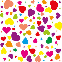 Abstract seamless background with hearts,vector illustration