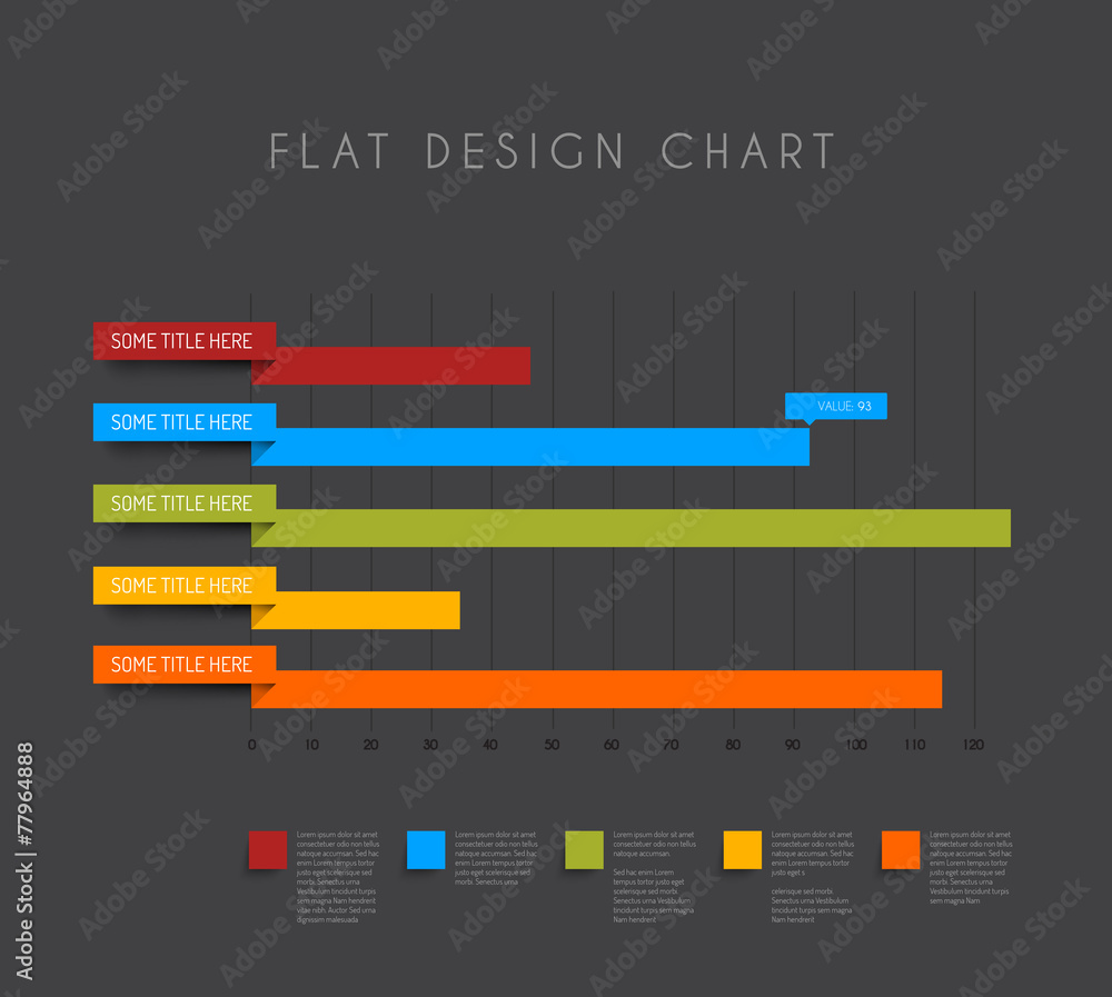Aufkleber vector flat design statistics column graphs