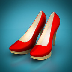 High heel shoes