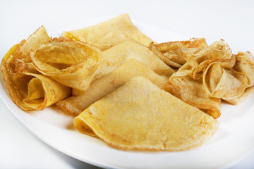 Delicious pancakes made of corn flour.