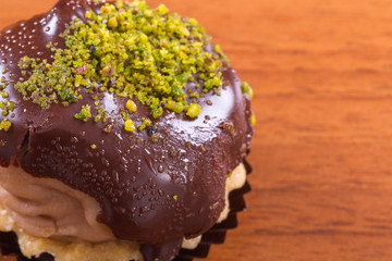 Chocolate Cake with Pistachio Particles