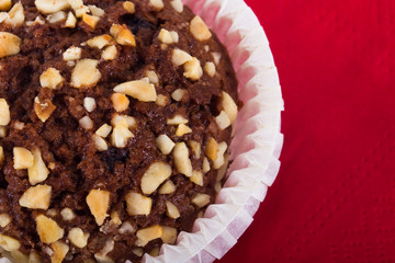 Cup Cake with Red Napkin