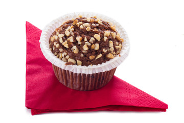 Cup Cake with Red Napkin