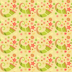 Seamless pattern christmas, wrapping paper for gifts. Edited