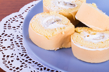 Sliced Banana Tasty Cake