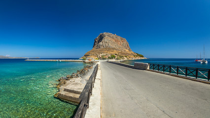 Monemvasia castle city in Greece