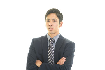 微笑むビジネスマン