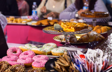 Pastry in the counter bar