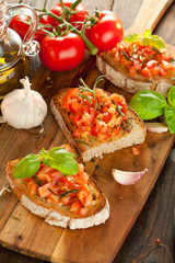 Frische Bruschetta