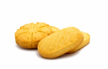 Butter cookies isolated
