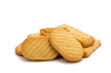 Butter cookies isolated