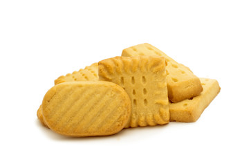 Butter cookies isolated