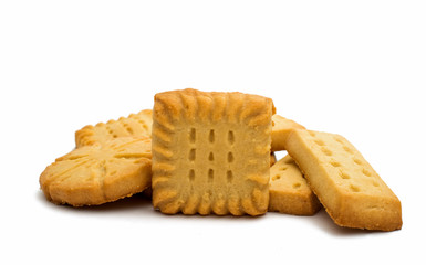 Butter cookies isolated