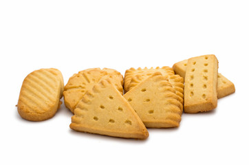 Butter cookies isolated