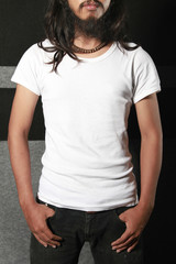Obraz premium t-shirt template, white color