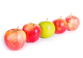 Apples in a row