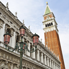 Fototapeta na wymiar Venice Campanile of St Mark