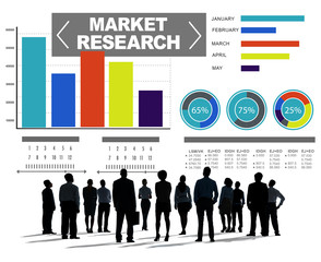 Market Research Business Percentage Research Marketing Concept