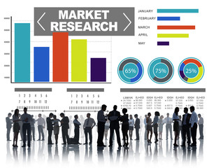 Market Research Business Percentage Research Marketing Concept