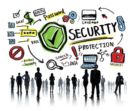 Diversity Business People Security Protection Concept