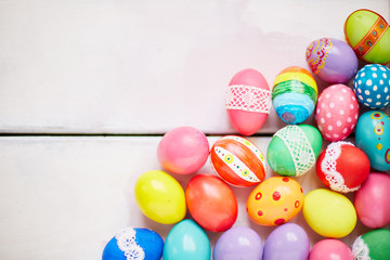 Fototapeta na wymiar Decorative Easter eggs