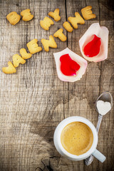Valentine's Day background. Free space for a text