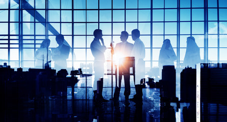 Business Professional Communication Office Cityscape Concept