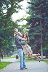 Fototapeta premium Ecstatic couple