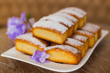 cakes on a plate