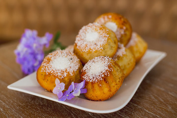 cakes on a plate