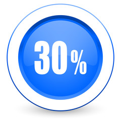 30 percent icon sale sign