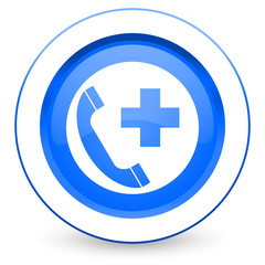Obraz premium emergency call icon