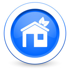 house icon ecological home symbol