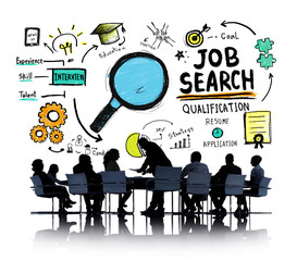 Business People Meeting Discussion Job Search Concept