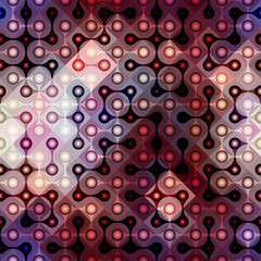 Purple joined balls.