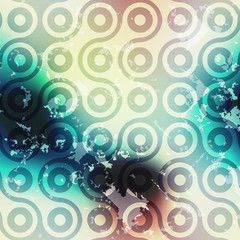 Obraz premium Retro pattern of connected balls