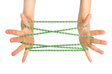 あやとり　日本　遊び　アジア　play cat's cradle