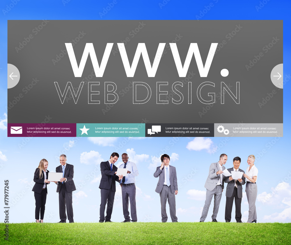 Poster www web design web page website concept