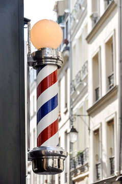Barber shop sign in Paris