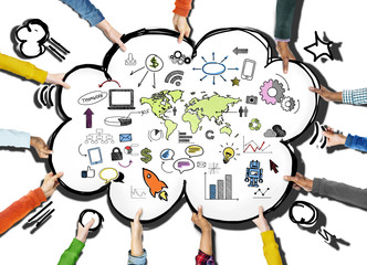 Global Business World Organization Market Commercial Concept