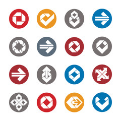 Abstract creative design elements vector collection, abstract bu