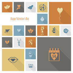 Happy Valentines Day Icons