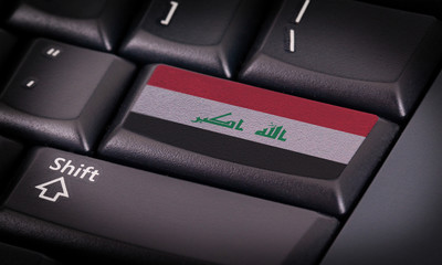 Flag on keyboard