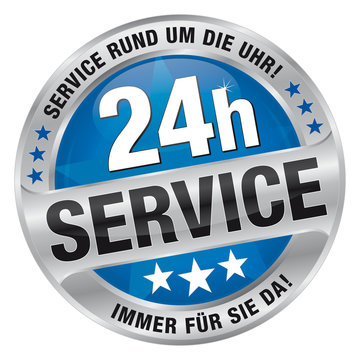 24h Service - Service rund um die Uhr! Immer für Sie da!