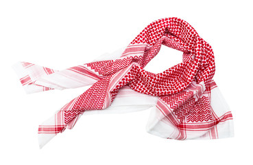 kufiya man's head scarf popular in the Arab countries