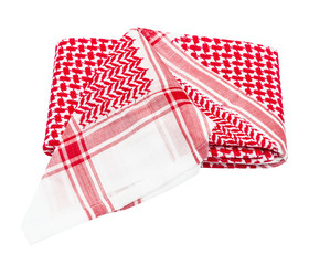 kufiya man's head scarf popular in the Arab countries