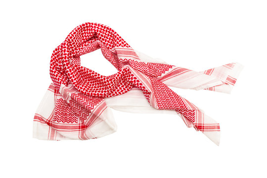 kufiya man's head scarf popular in the Arab countries